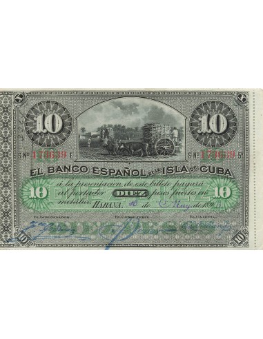 Cuba 10 Pesos - 15-05-1896 - P.49 10 pesos 1896