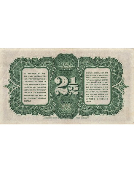 Indes Néerlandaises Wilhelmina I 2 1/2 Gulden - Wilhelmina - 02-03-1943 - P.112 2.5 gulden 1943