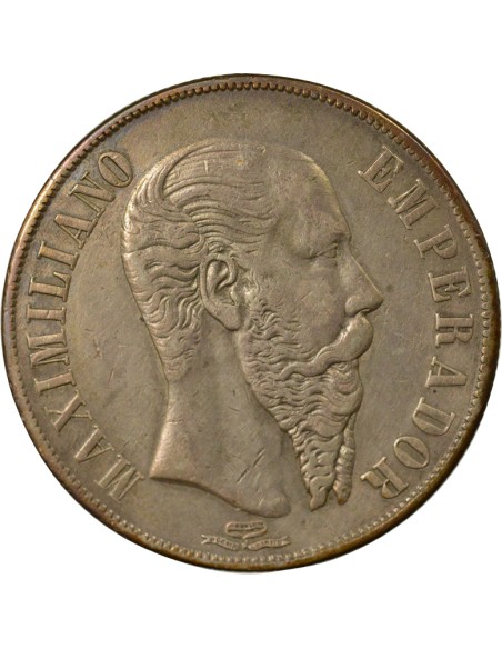 Mexique Maximilien I du Mexique Maximilien - Peso Argent - 1867 Mo Mexico 1 peso Argent 1867 Mo Mexico City