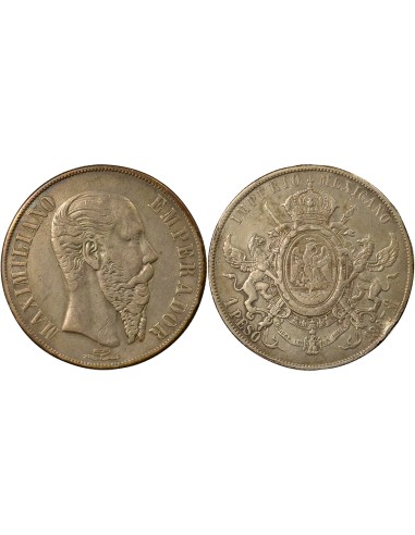 Mexique Maximilien I du Mexique Maximilien - Peso Argent - 1867 Mo Mexico 1 peso Argent 1867 Mo Mexico City