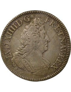 Louis XIV Aux Palmes 1/2 ecu Argent 1694 A - Paris 2