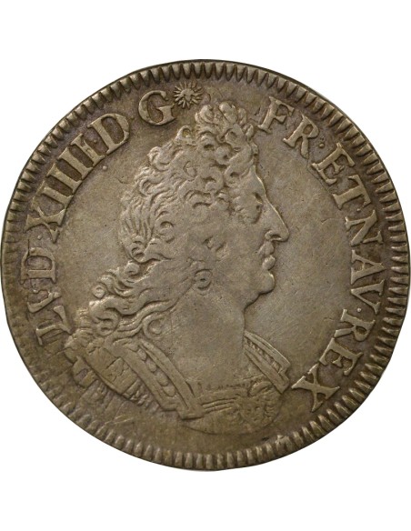 Louis XIV Aux Palmes 1/2 ecu Argent 1694 A - Paris