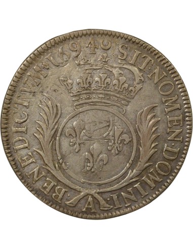 Louis XIV Aux Palmes 1/2 ecu Argent 1694 A - Paris