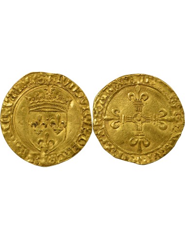 Louis XII au Soleil 1 ecu d'or Or 1498-1507 K Bordeaux