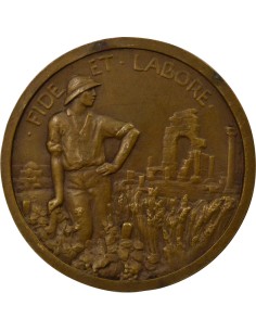 Algérie Ass. Gé. des Actionnaires 1 jeton Bronze XIXe Siècle 2