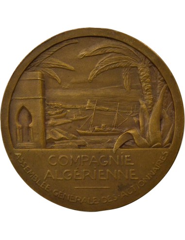 Algérie Ass. Gé. des Actionnaires 1 jeton Bronze XIXe Siècle
