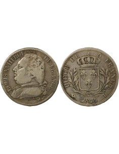 Louis XVIII Au Buste Habillé 5 francs Argent 1815 I Limoges