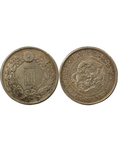 Japon Meiji Meiij - Yen Argent - An 37 / 1904 1 yen Argent An 37 (1904)