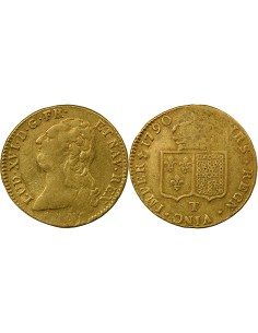 Louis XVI A la Tête nue 2 louis d'or Or 1790 T Nantes
