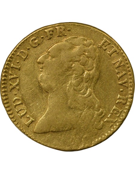 Louis XVI A la Tête nue 2 louis d'or Or 1790 T Nantes