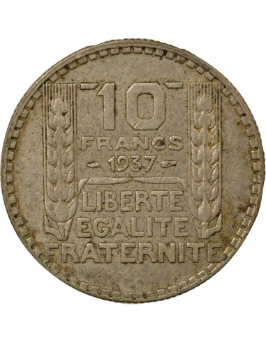 Turin 10 francs Argent 1937 A Paris