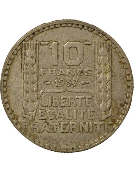 Turin 10 francs Argent 1937 A Paris