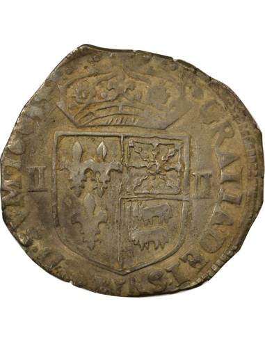 Henri IV - 1/4 Ecu Argent - 1609 Morlaàs 1/4 écu Argent 1609 F Morlaas