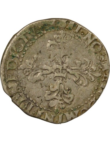 Henri III au Col Fraisé 1/2 franc Argent 1578 K Bordeaux