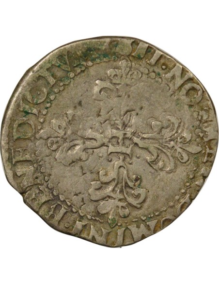 Henri III au Col Fraisé 1/2 franc Argent 1578 K Bordeaux