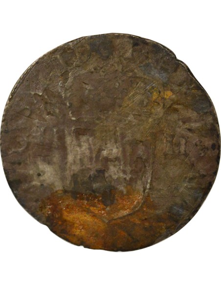 Louis XIII A la Croix fleurdelisée 1/4 ecu Argent 1643 G Poitiers