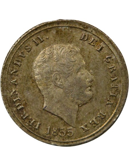 Naples et Sicile Ferdinand II des Deux-Siciles Ferdinand II - 10 Grana Argent - 1855 10 grana Argent 1855