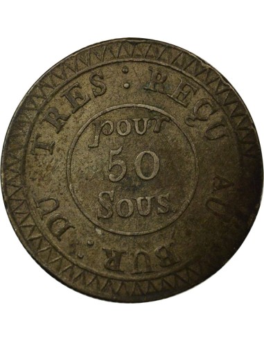 Ile Maurice 50 Sous Argent - 1822 Calcutta 50 sous Argent 1822 Calcutta