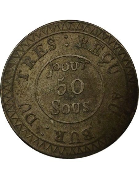 Ile Maurice 50 Sous Argent - 1822 Calcutta 50 sous Argent 1822 Calcutta