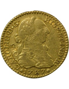 Espagne Charles III d'Espagne Charles III - Escudo Or - 1787 M Madrid DV 1 escudo Or 1787 AI Madrid 2