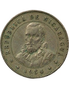 Nicaragua 25 Centavos - 1954 Londres 25 centavos Cuivre-Nickel 1954 Londres 2