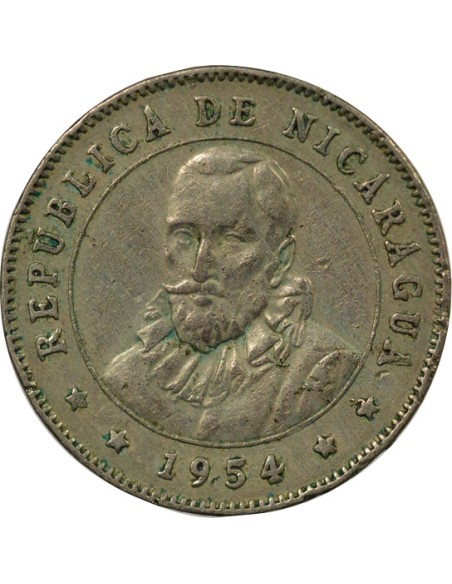 Nicaragua 25 Centavos - 1954 Londres 25 centavos Cuivre-Nickel 1954 Londres