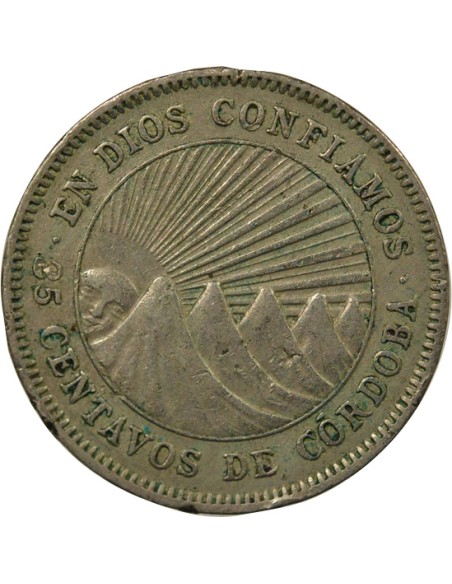 Nicaragua 25 Centavos - 1954 Londres 25 centavos Cuivre-Nickel 1954 Londres