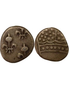 Indes Françaises Louis XV Louis XV - Fanon Argent - 1714 / 1774 Pondichéry 1 fanon Argent 1714-1774 Pondichéry