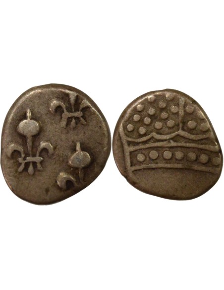 Indes Françaises Louis XV Louis XV - Fanon Argent - 1714 / 1774 Pondichéry 1 fanon Argent 1714-1774 Pondichéry