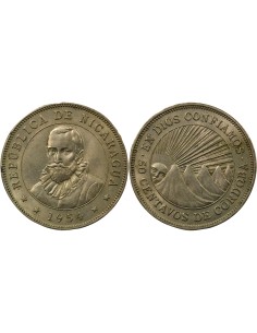 Nicaragua 50 Centavos - 1954 Londres 50 centavos Cuivre-Nickel 1954 Londres