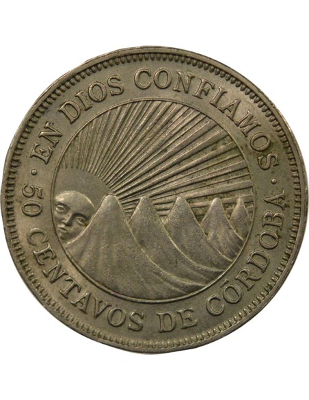 Nicaragua 50 Centavos - 1954 Londres 50 centavos Cuivre-Nickel 1954 Londres
