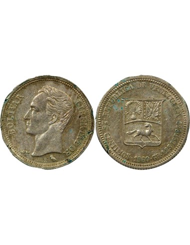 Venezuela Simon Bolivar Simon Bolivar - 25 Centimos Argent - 1960 Paris 25  centimos Argent 1960 A Paris