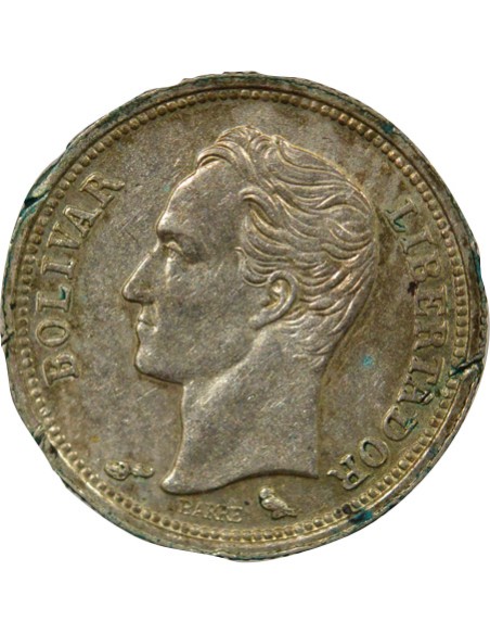 Venezuela Simon Bolivar Simon Bolivar - 25 Centimos Argent - 1960 Paris 25  centimos Argent 1960 A Paris