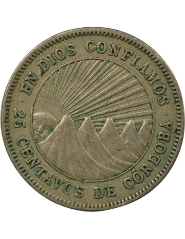 Nicaragua 25 Centavos - 1946 Londres 25 centavos Cuivre-Nickel 1946 Londres