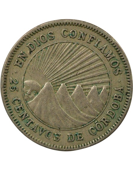 Nicaragua 25 Centavos - 1946 Londres 25 centavos Cuivre-Nickel 1946 Londres