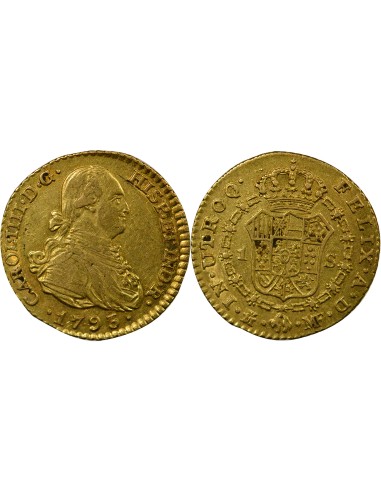 Espagne Charles IV d'Espagne Charles IV - Escudo Or - 1793 M Madrid MF 1 escudo Or 1793 AI Madrid