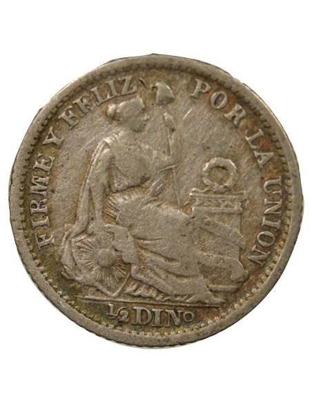 Pérou 1/2 Dinero Argent - 1902/0 Lima 1 dinero Argent 1902/0 BF Lima