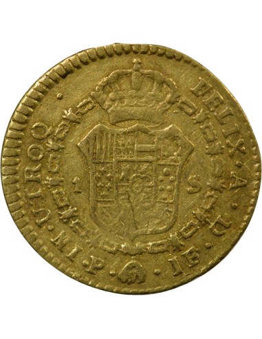 Colombie Charles IV d'Espagne Charles IV - Escudo Or - 1798 P Popayan JF 1 escudo Or 1798 Popayan