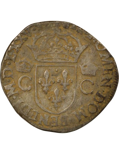 Charles IX au nom de Charles IX 1 teston Argent 1575 M Toulouse