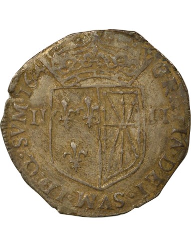 Henri IV - 1/4 Ecu Argent - 1604 Saint Palais 1/4 ecu Argent 1604 F St Palais