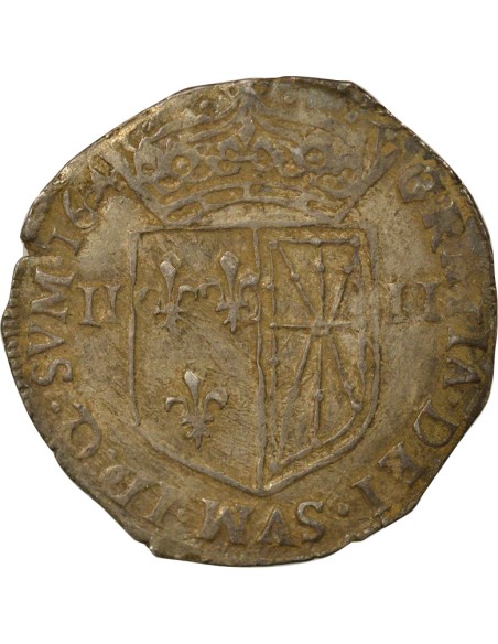 Henri IV - 1/4 Ecu Argent - 1604 Saint Palais 1/4 ecu Argent 1604 F St Palais