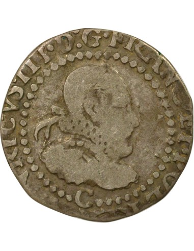 Henri III au Col Fraisé 1/4 franc Argent 1578 C Saint-Lô