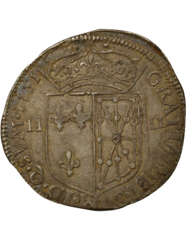 Henri IV - 1/4 Ecu Argent - 1595 Saint Palais 1/4 ecu Argent 1595 F St Palais