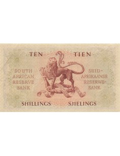 Afrique du Sud 10 Shillings - 13-11-1957 - P.91 10 shillings 1957 2