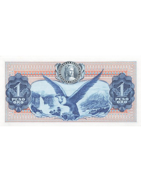 Colombie 1 Peso Oro - 20-07-1972 - P.404e 1 peso oro 1972