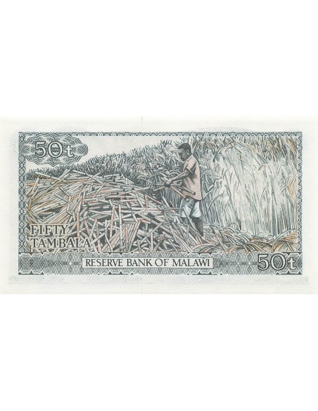 Malawi 50 Tambala - 31-01-1975 - P.9c 50 tambala 1975