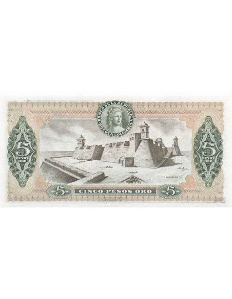 Colombie 5 Pesos Oro - 01-01-1980 - P.406f 5 pesos oro 1980