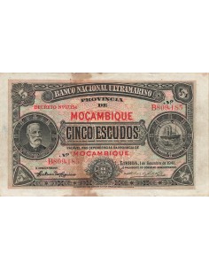 Mozambique 5 Escudos - 01-09-1941 - P.83a 5 escudos 1941