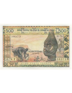 BCEAO 500 Francs - Togo - ND (1977) - P.802Tn 500 francs 1977