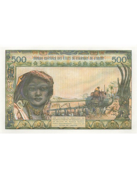 BCEAO 500 Francs - Togo - ND (1977) - P.802Tn 500 francs 1977